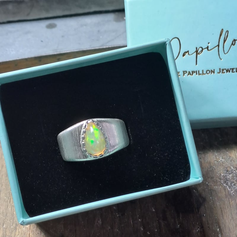 14号 エチオピアオパール シルバーリング | Le Papillon Jewelry