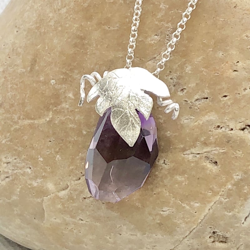 大粒AAA宝石質アメトリン シルバーネックレス | Le Papillon Jewelry