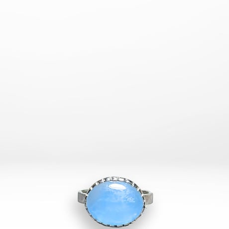 14号 綺麗色アクアマリン シルバーリング