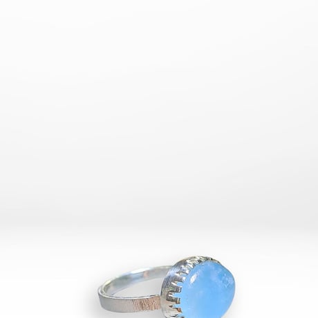 14号 綺麗色アクアマリン シルバーリング