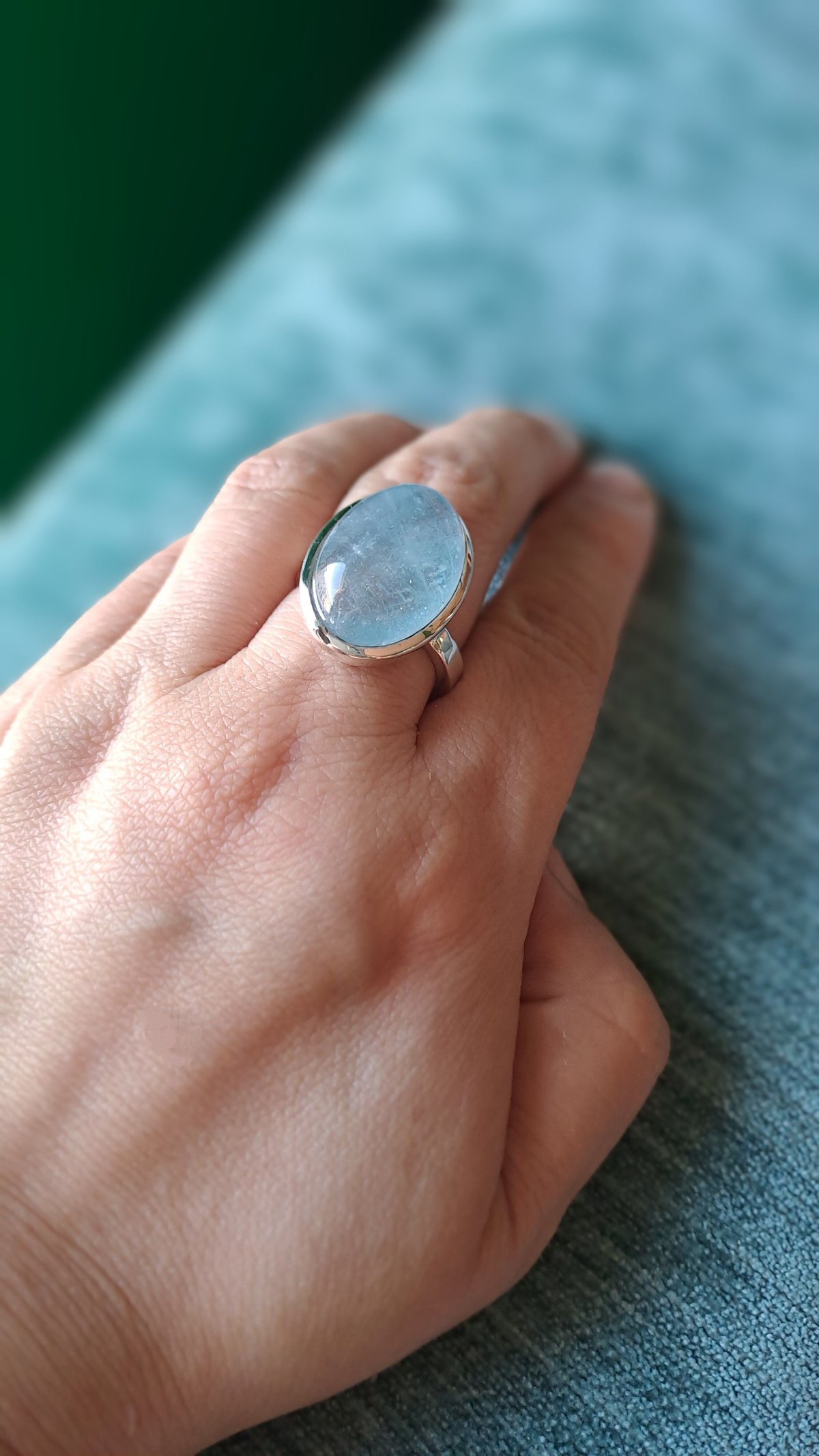 ⭐︎【天然】アクアマリン バングル 47.3g