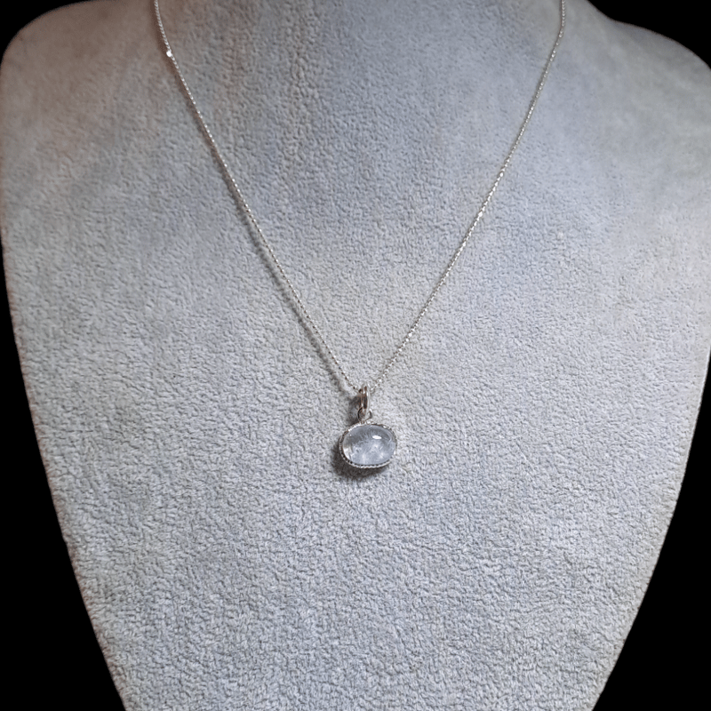 高品質デュモルチェライトインクォーツ シルバーネックレス | Le