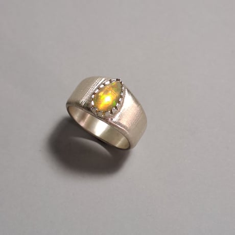 14号　エチオピアオパール シルバーリング