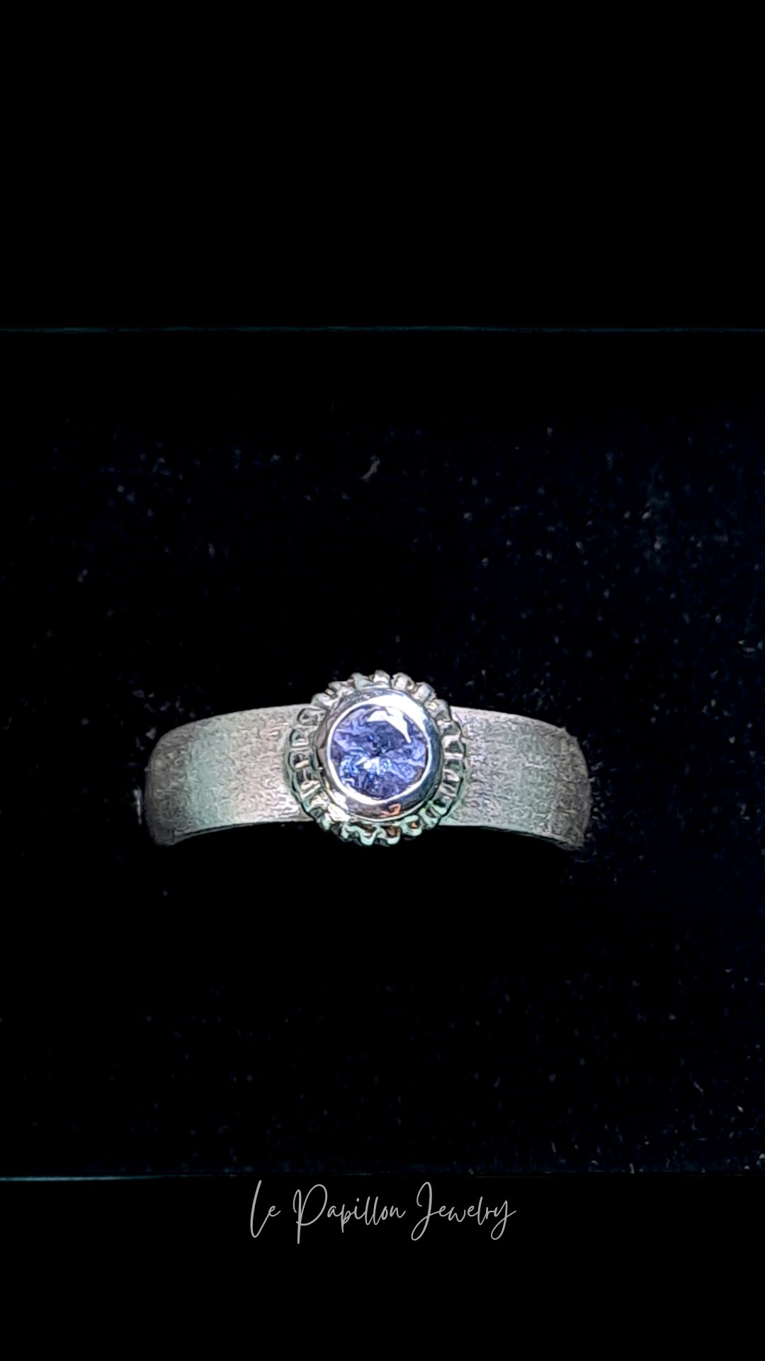 14.5号 大人色タンザナイト シルバーリング | Le Papillon Jewelry