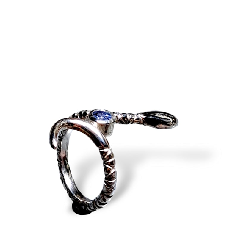 【特価】タンザナイト シルバー リング 11号 14.5号 大人色タンザナイト シルバーリング | Le Papillon Jewelry