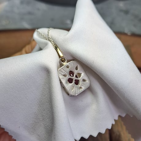 1.90ct 非加熱大きめピンクトルマリン K18&シルバーネックレス