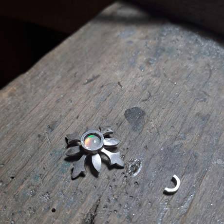Fleur プレシャスオパール シルバーネックレス
