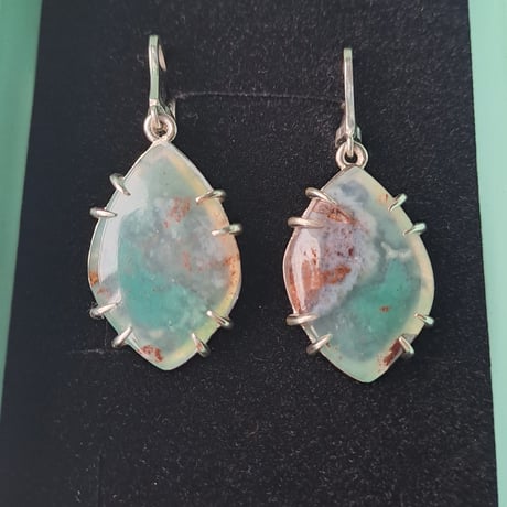 美麗レア物アクアプレーズ シルバーピアス