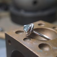 11.5号 ラフカット 淡いブルートルマリン シルバーリング