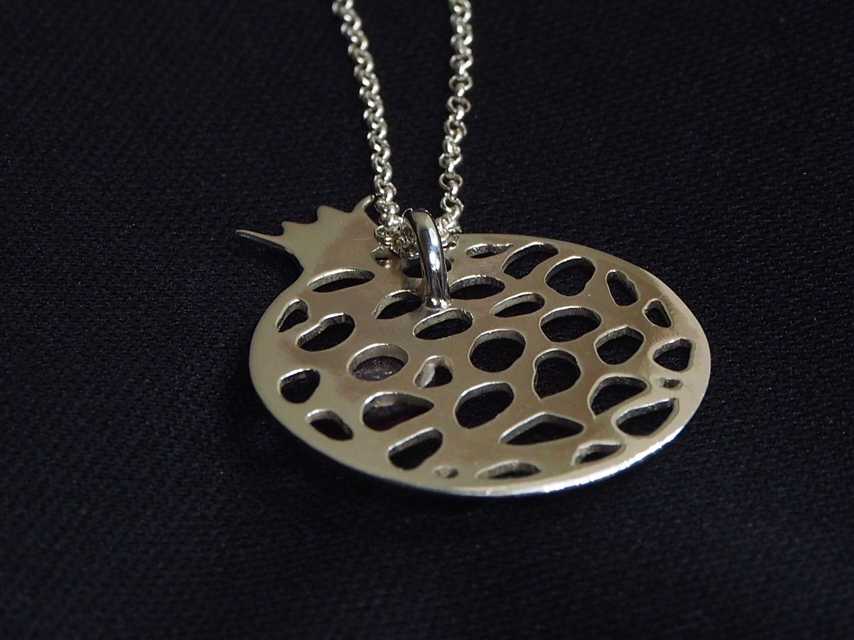 豊穣のシンボル柘榴＊ピンクトルマリン SVネックレス | Le