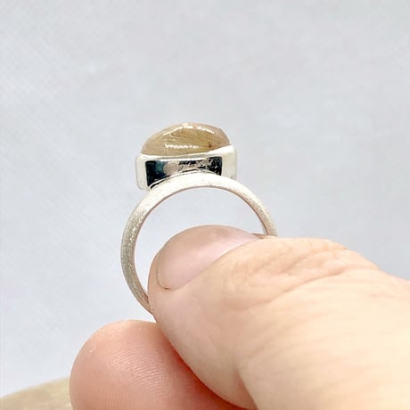 9号　ジュピターのようなルチルクォーツSVリング