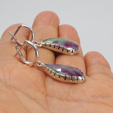 ナチュラルサファイア❤︎シルバーピアス
