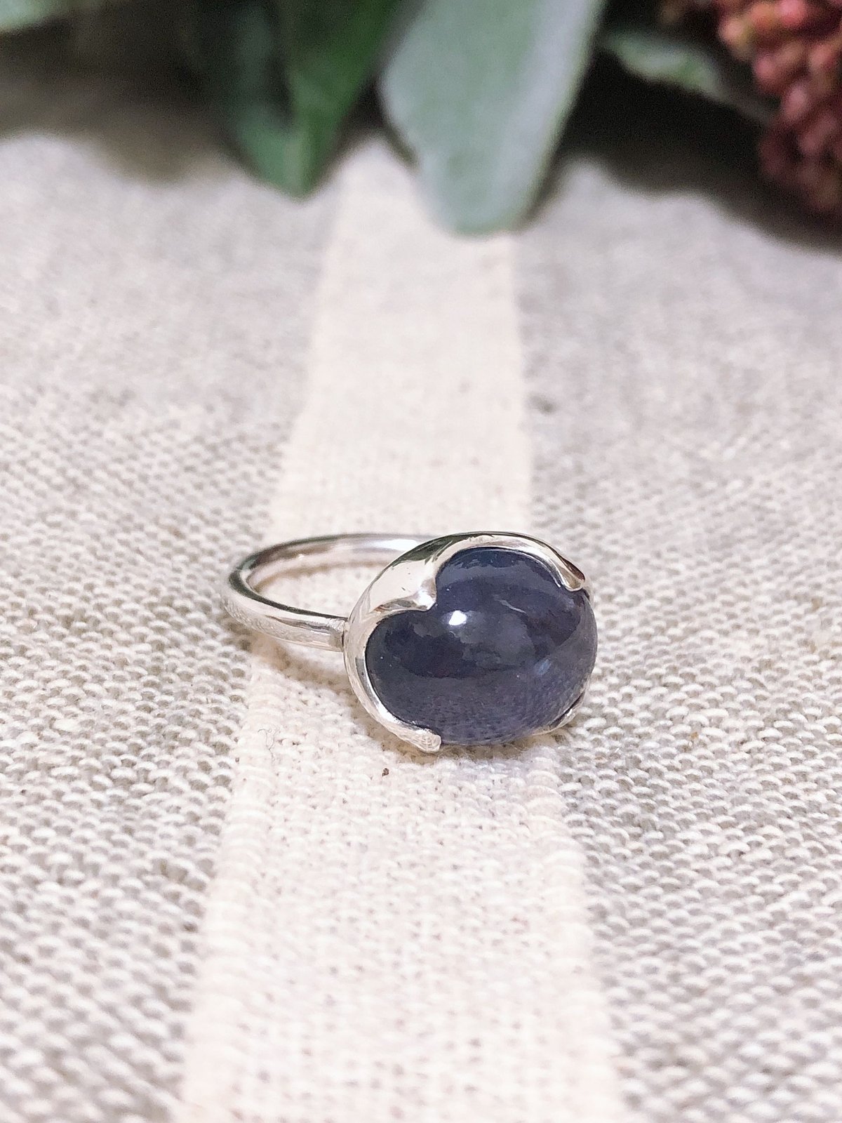 10号キャッツアイ効果タンザナイトSVリング | Le Papillon Jewelry