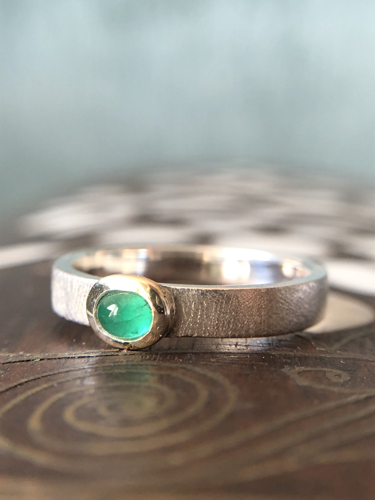 Miyoshi様専有 エメラルドグリーン シルバーリング エメラルドグリーン シルバーリング Miyoshi様専有 エメラルドグリーン