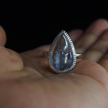 12号デュモルチェライトインクォーツSVリング