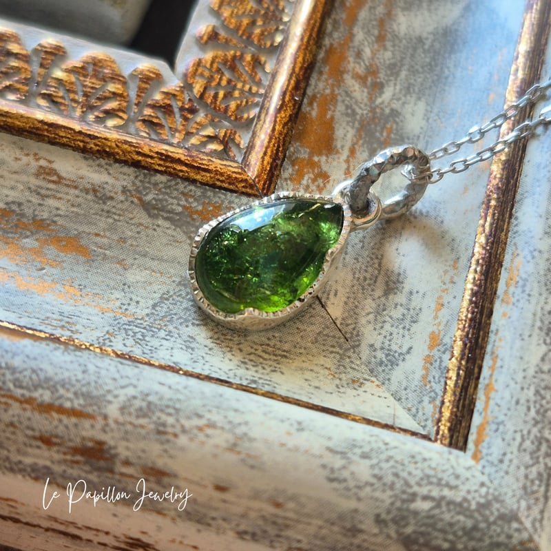 月末お値引き中　天然グリーントルマリン　リング、ネックレス グリーントルマリン ジュエリー | 指輪 (リング) ネックレス コレクション