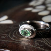 14.5号　ツァボライトガーネット　シルバーリング