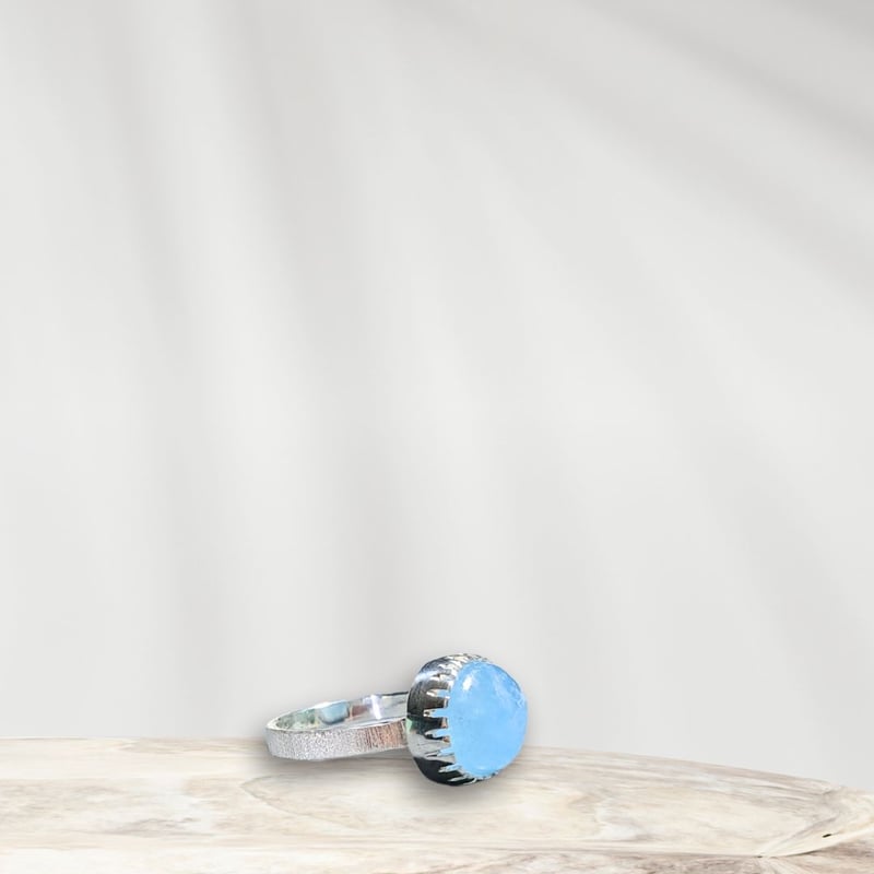 14号 綺麗色アクアマリン シルバーリング | Le Papillon Jewelry 14号 綺麗色アクアマリン シルバーリング | Le Papillon Jewelry