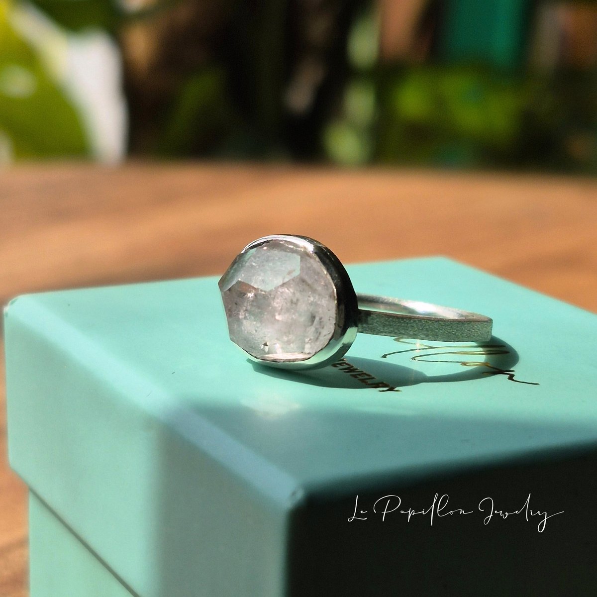 12.5号 春色淡いピンクトルマリン シルバーリング | Le Papillon Jewelry