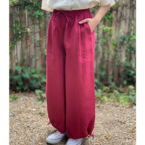 ワイドパンツ 赤 | 福月洋装店