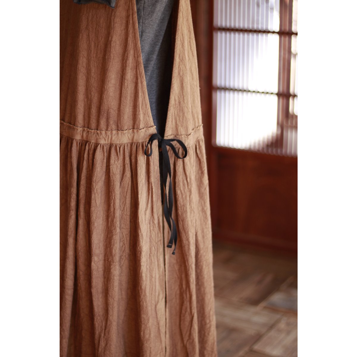 カジマーブル36 3wayカバーワンピース 柿渋染 Mサイズ | 福月洋装店