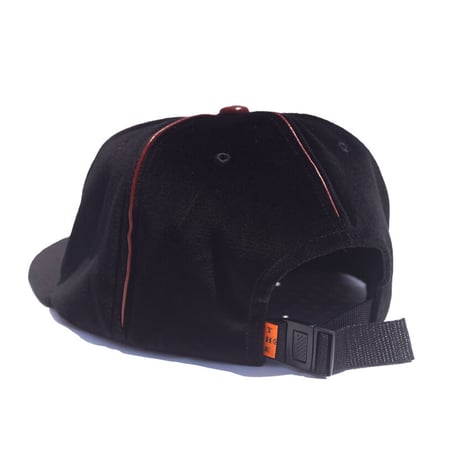 「THE UNION」THE COLOR / LEATHER PIPING YO CAP / color - BLACK