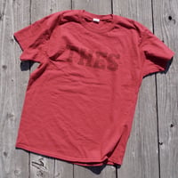 「THE UNION」THE FABRIC / "THES" USED TEE  / color - RED