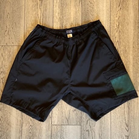 「THE UNION」THE FABRIC / NYLON HALF PANTS / color - BLACK