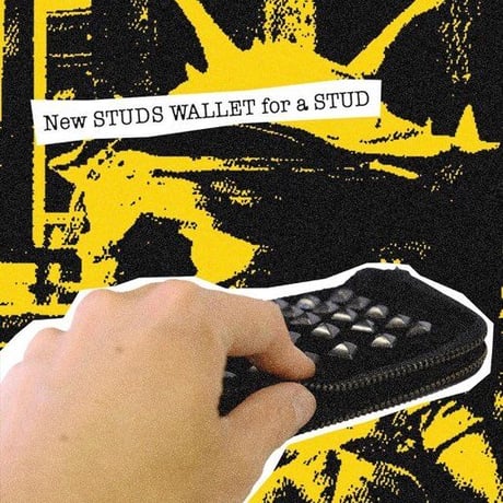 「THE UNION」 THE COLOR / STUDS HARF WALLET / color - BLACK