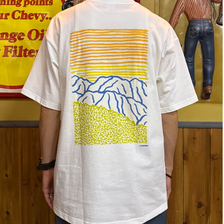 「THE UNION」THE FABRIC / ”BLUE MOUNTAIN” T-SHIRTS / color - WHITE