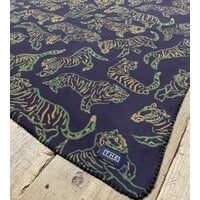 「THE UNION」THE FABRIC / TIGER FLEECE BLANKET / color -  NAVY