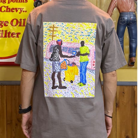 「THE UNION」THE FABRIC / "JAMAICAN SCENE" T-SHIRTS / color - GRAY