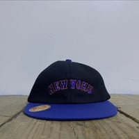 「THE UNIIN」NEW YOKU  "ON-RE" LAEGUE CAP - "WETS" BLACK/BLUE