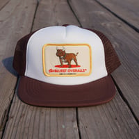「THE UNION」THE BLUEST OVERALL  /  BLUEDOG trucker cap  /  color - BROWN