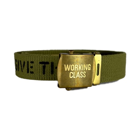 「THE UNION」THE COLOR /  "WORKING CLASS" BELT / color - OLIVE