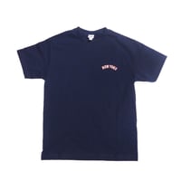 「THE UNIIN」"NEW YOKU" ワンポイント刺繍 TEEシャツ / color - NAVY