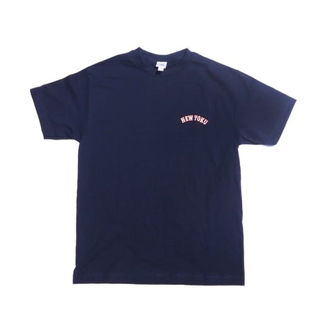 「THE UNIIN」"NEW YOKU" ワンポイント刺繍 TEEシャツ / color - NAVY
