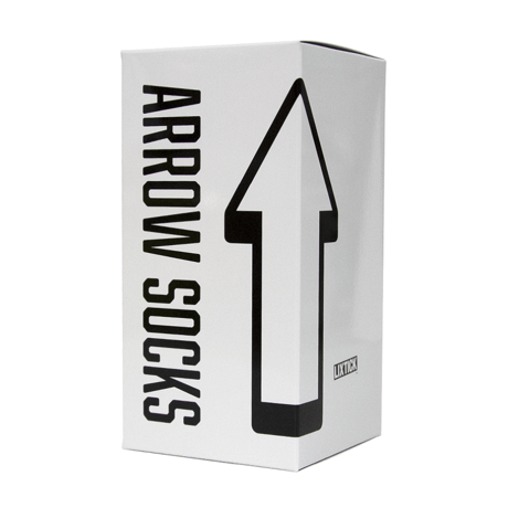 LIXTICK ARROW SOCKS 2PACK - TYPE B (Cream x Orange / Cream x Green)