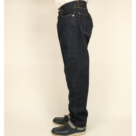 「THE UNION」THE BLUEST OVERALL  /  "JABA" DENIM PANTS w/cornmiles /  color - INDIGO