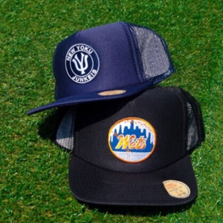 「THE UNIIN」”NEW YOKU WETS" MESH CAP  / color - BLACK