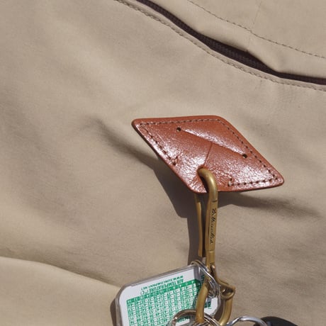 「THE UNION」THE COLOR / "T-PATCH" ONIGIRI BAG / color - BEIGE
