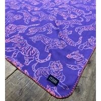 「THE UNION」THE FABRIC / TIGER FLEECE BLANKET / color - PURPLE