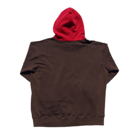 「THE UNION」THE FABRIC / TWO TONE HOODIE  / color -BROWN
