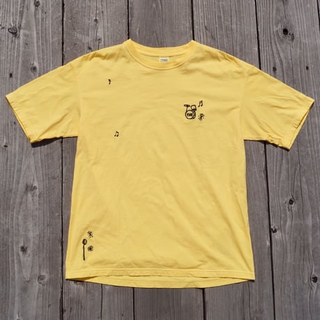 「THE UNION」THE FABRIC / SOUND "SKA" TEE  / color - YELLOW