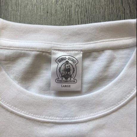 「Zuru Zuru x Ramen Beast」 (Fukuoka Version) Tシャツ- color / WHITE