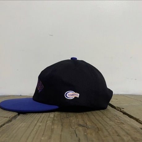 「THE UNIIN」NEW YOKU  "ON-RE" LAEGUE CAP - "WETS" BLACK/BLUE