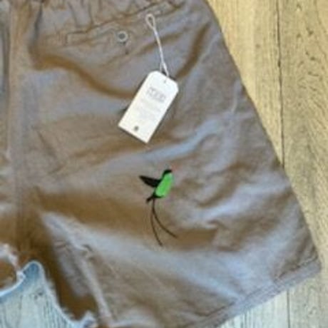 「THE UNION」THE FABRIC / "Humming Bird" HEMP SHORTS / color - GREY