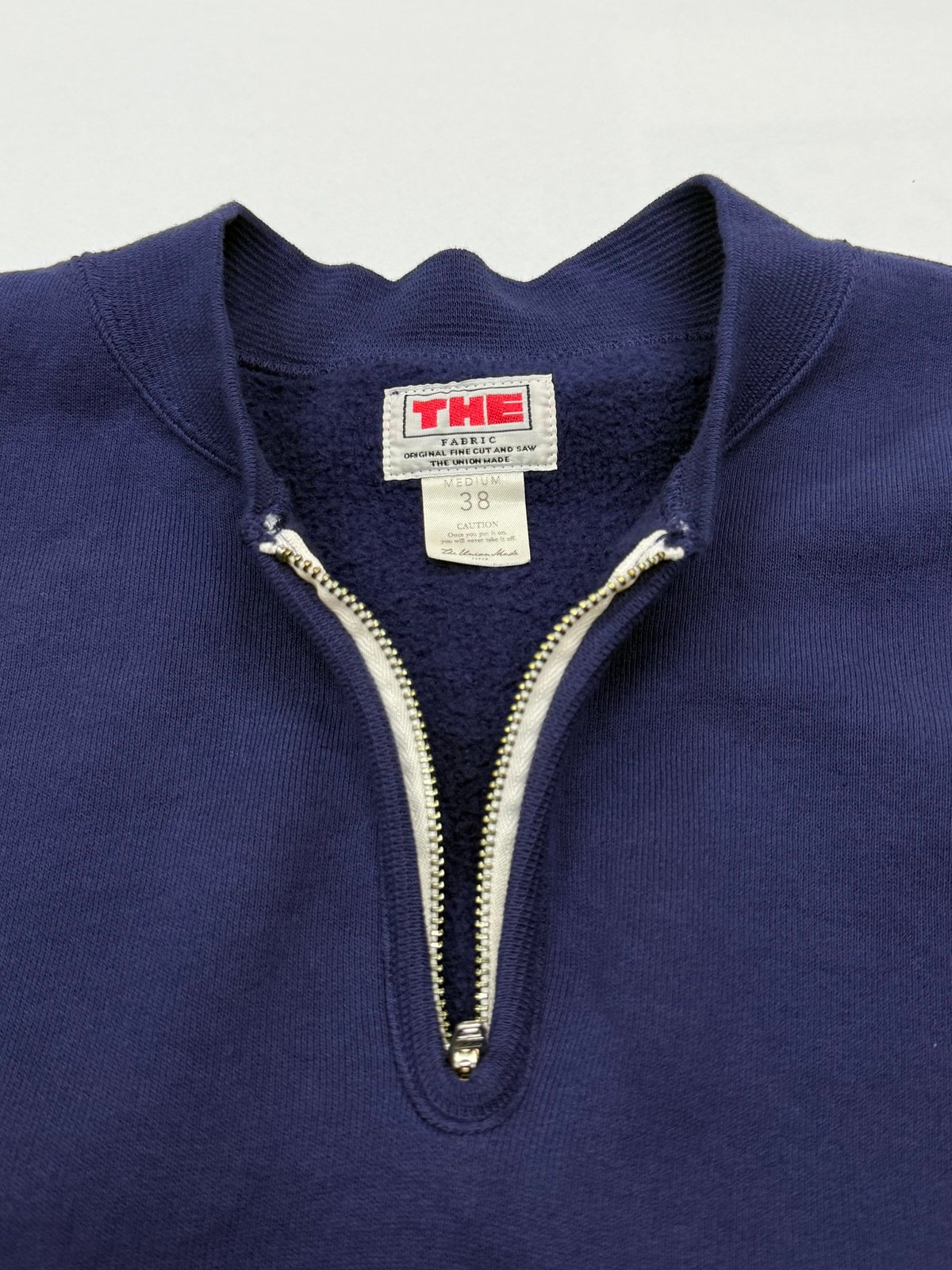 THE UNION」THE FABRIC / F-ZIP SWEAT / color - N