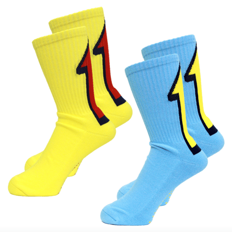 LIXTICK ARROW SOCKS 2PACK - TYPE A (Yellow x Red / Blue x Yellow)