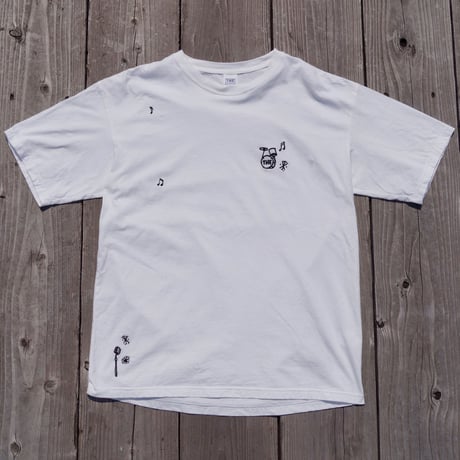 「THE UNION」THE FABRIC / SOUND "SKA" TEE  / color - WHITE